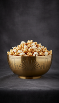 Gourmet Popcorn Bowl with Art Deco Accents